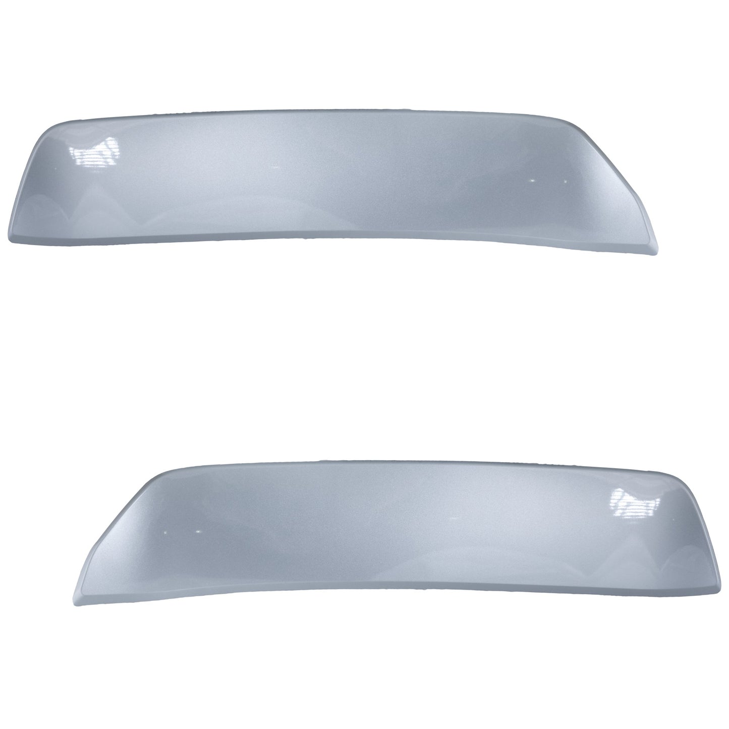 Rear, Driver and Passenger Side Bumper Trims, Silver