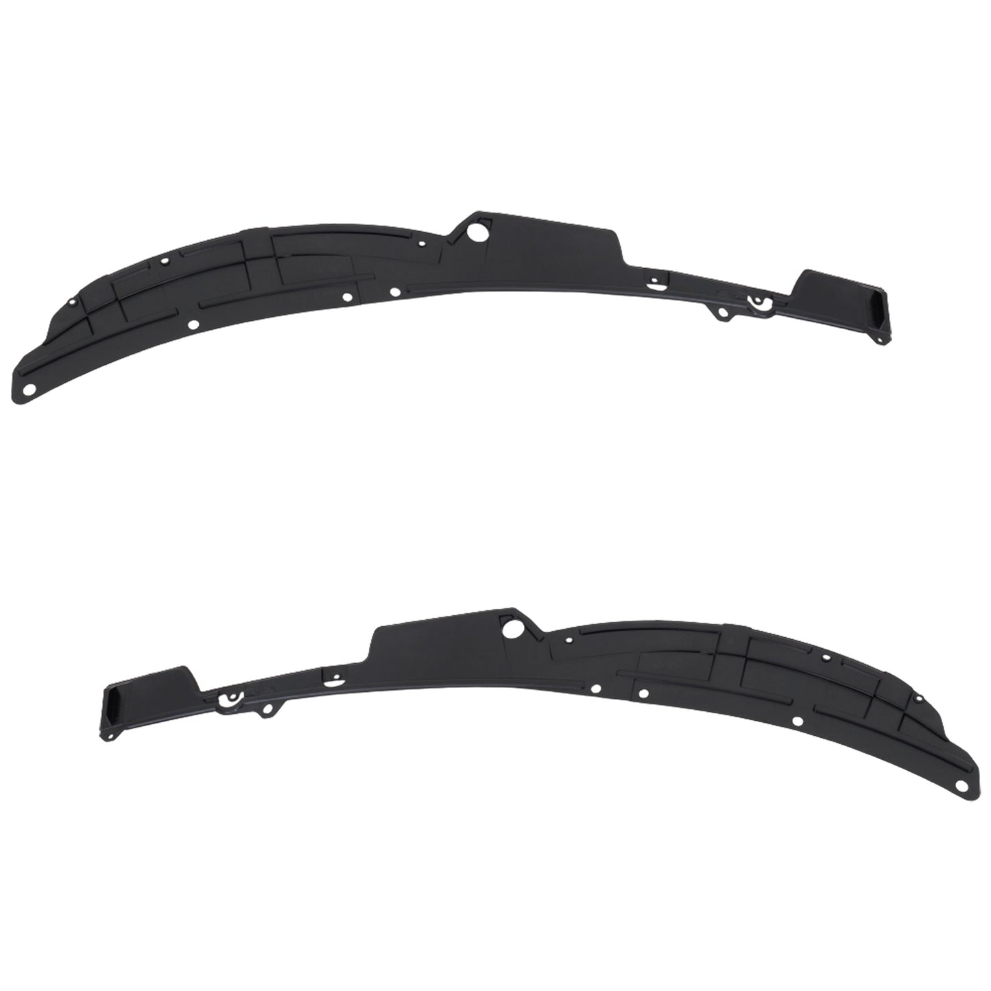 Front, Driver and Passenger Side Valances, Black