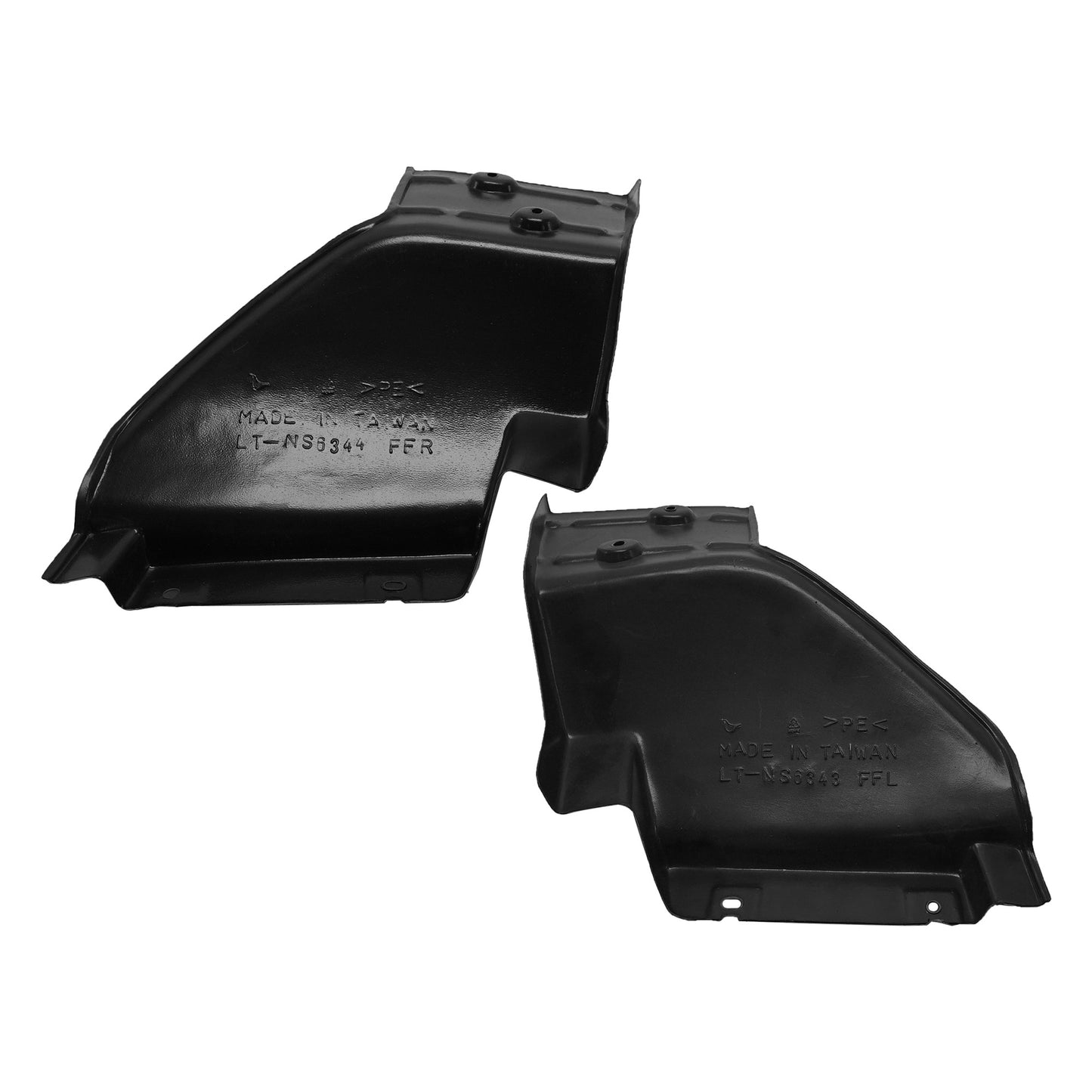 Front, Driver and Passenger Side, Front Section, Fender Liner