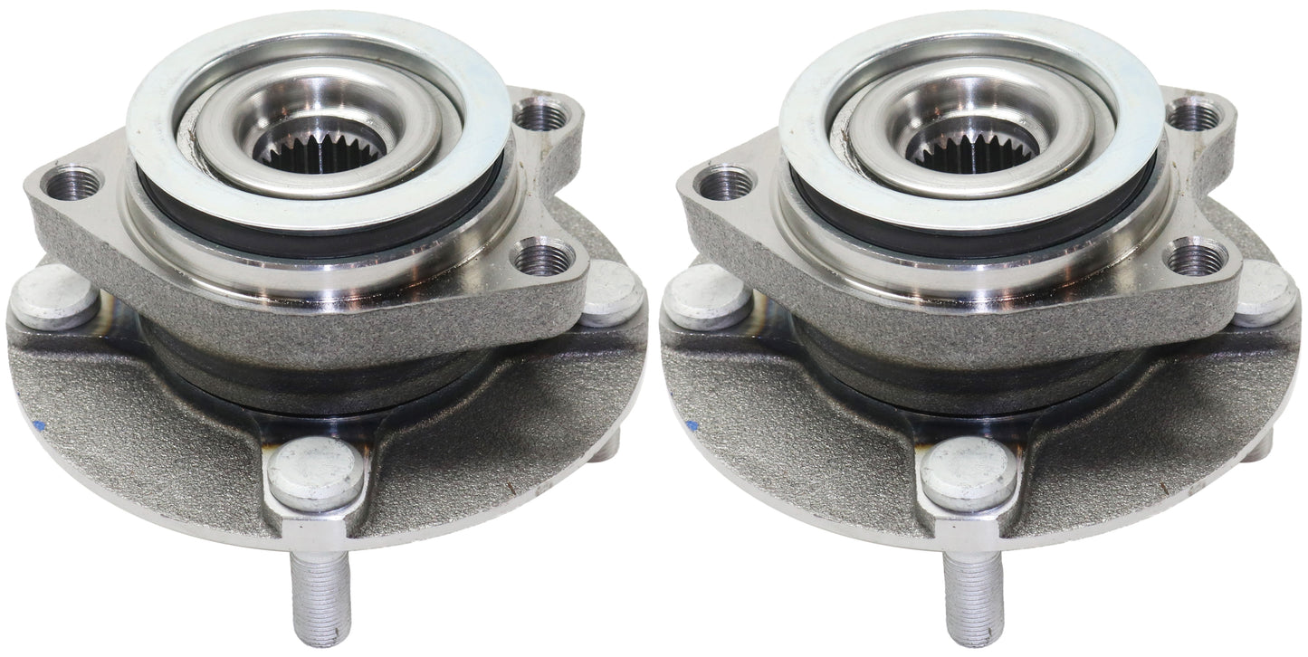 2-Wheel Set Front, Driver and Passenger Side Wheel Hubs, With Bearing, Naturally Aspirated, DOHC, GAS, 4-Door, Wagon