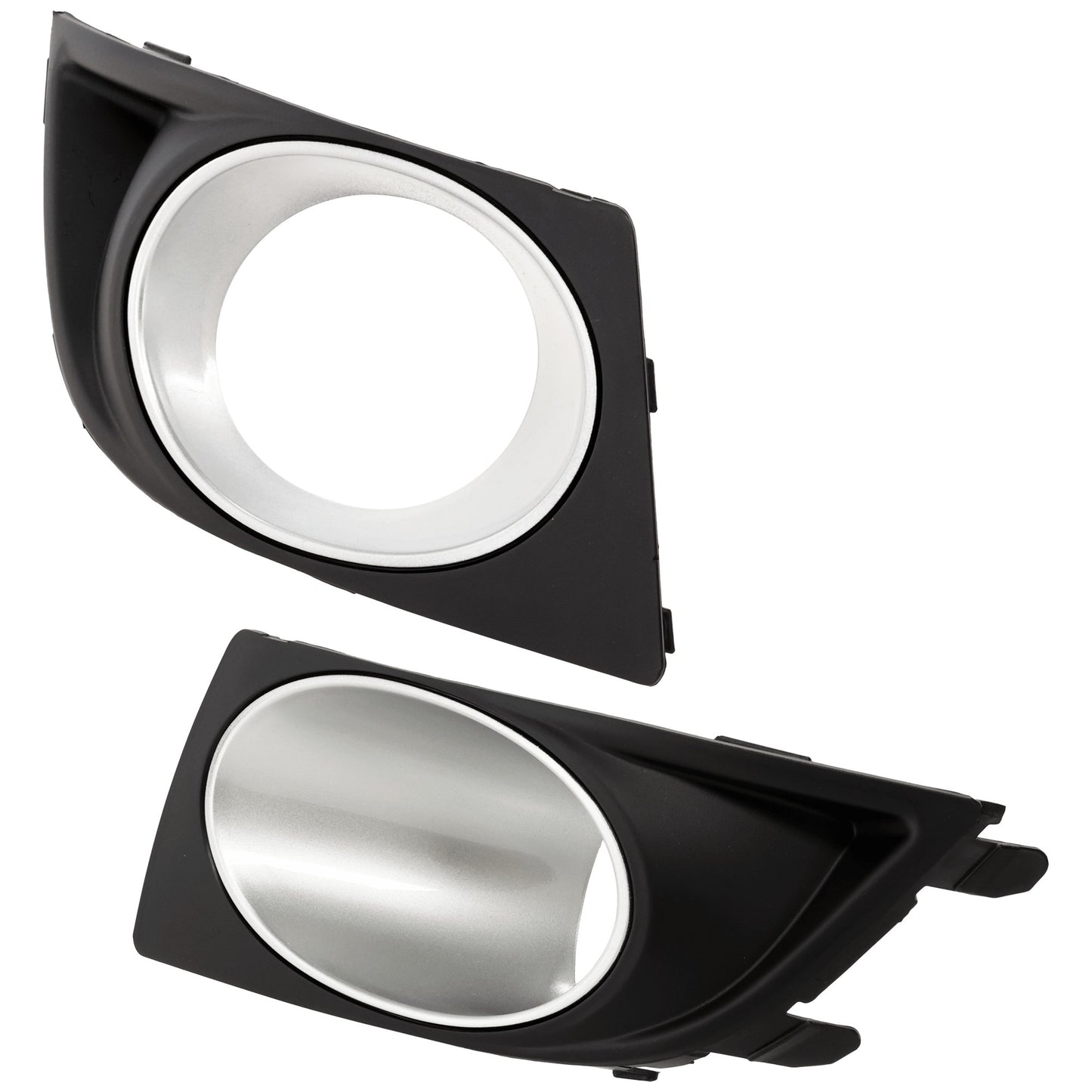 Driver and Passenger Side Fog Light Trims, Black