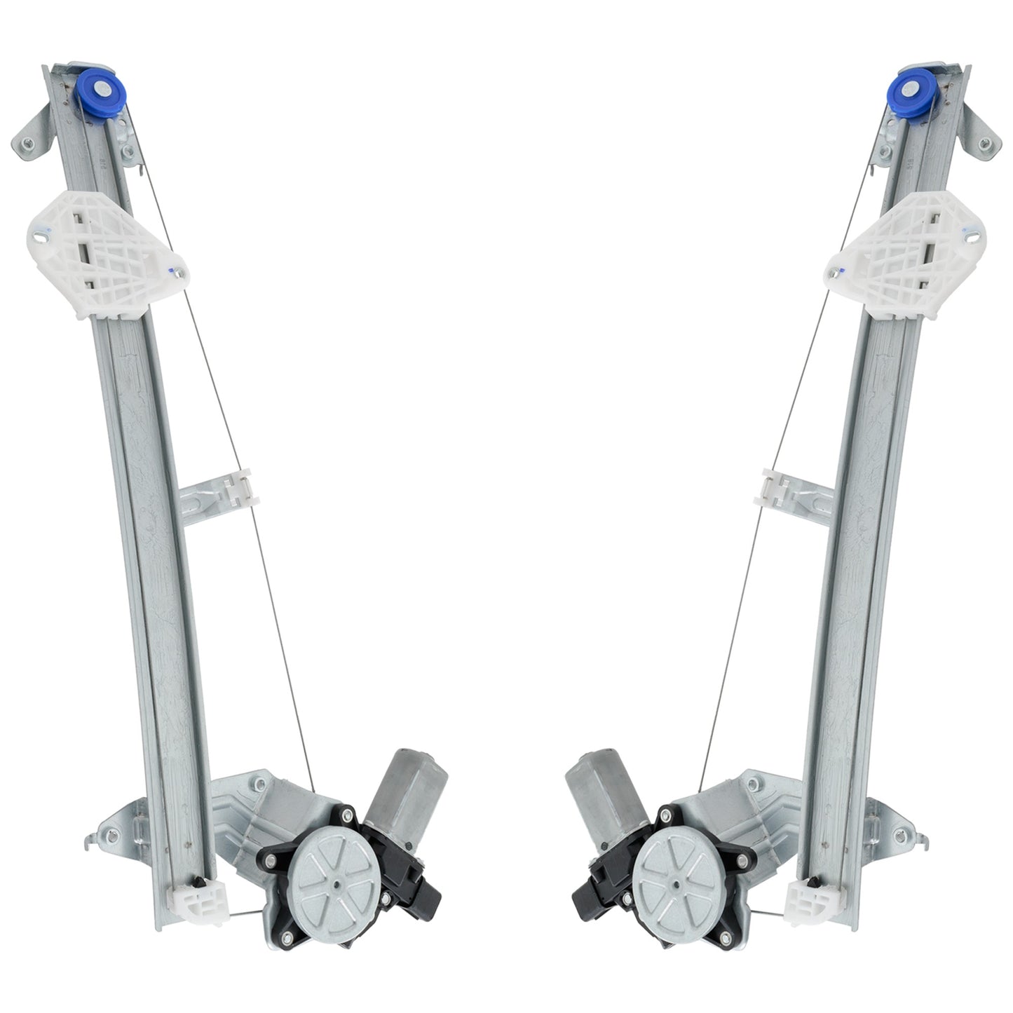 Электростеклоподъемник с электроприводом для передних дверей водителя и пассажира, с мотором