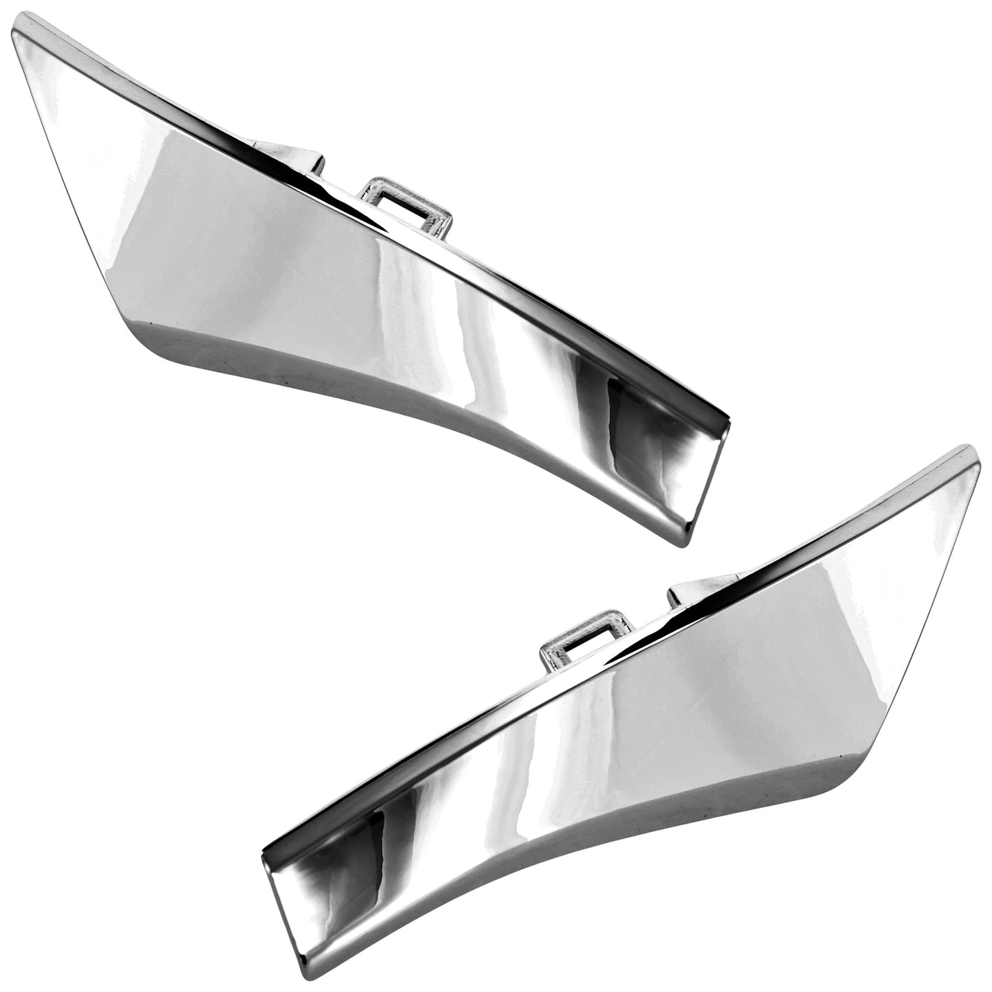 Front, Driver and Passenger Side Bumper Trims, Silver