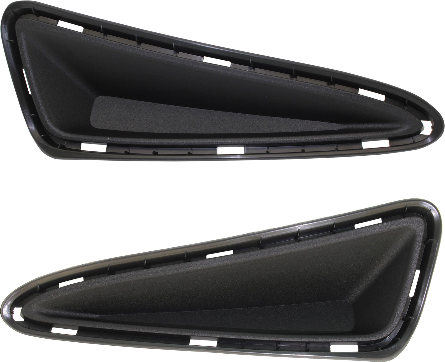 Front, Driver and Passenger Side Bumper Trim, Textured Black