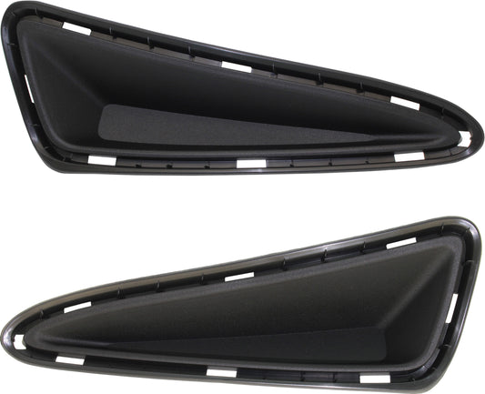 Front, Driver and Passenger Side Bumper Trim, Textured Black