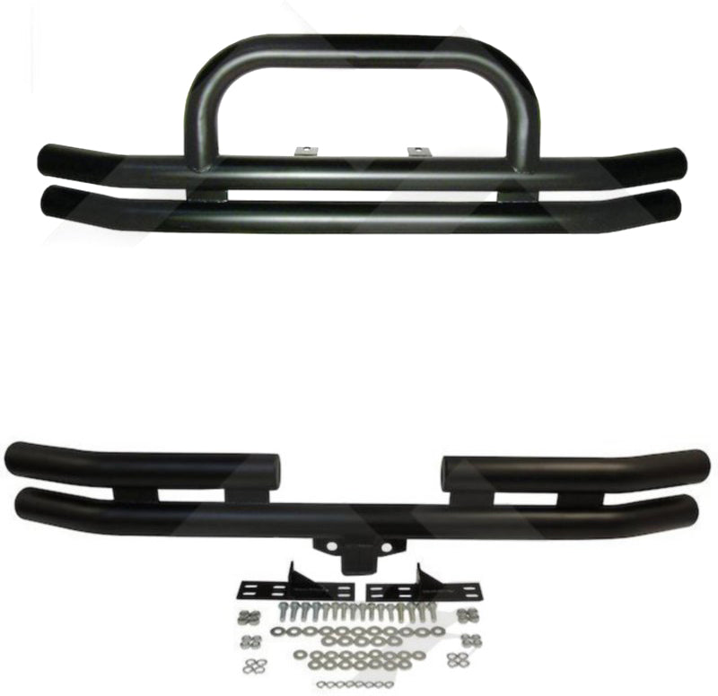 SET-RT0RT20006 Bumper - Front and Rear, Powdercoated Black