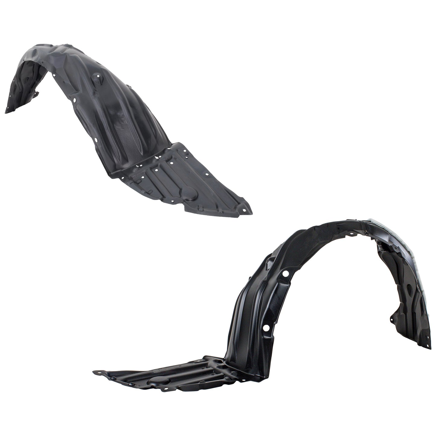 Front, Driver and Passenger Side Fender Liners, Sedan, Japan Built Vehicle