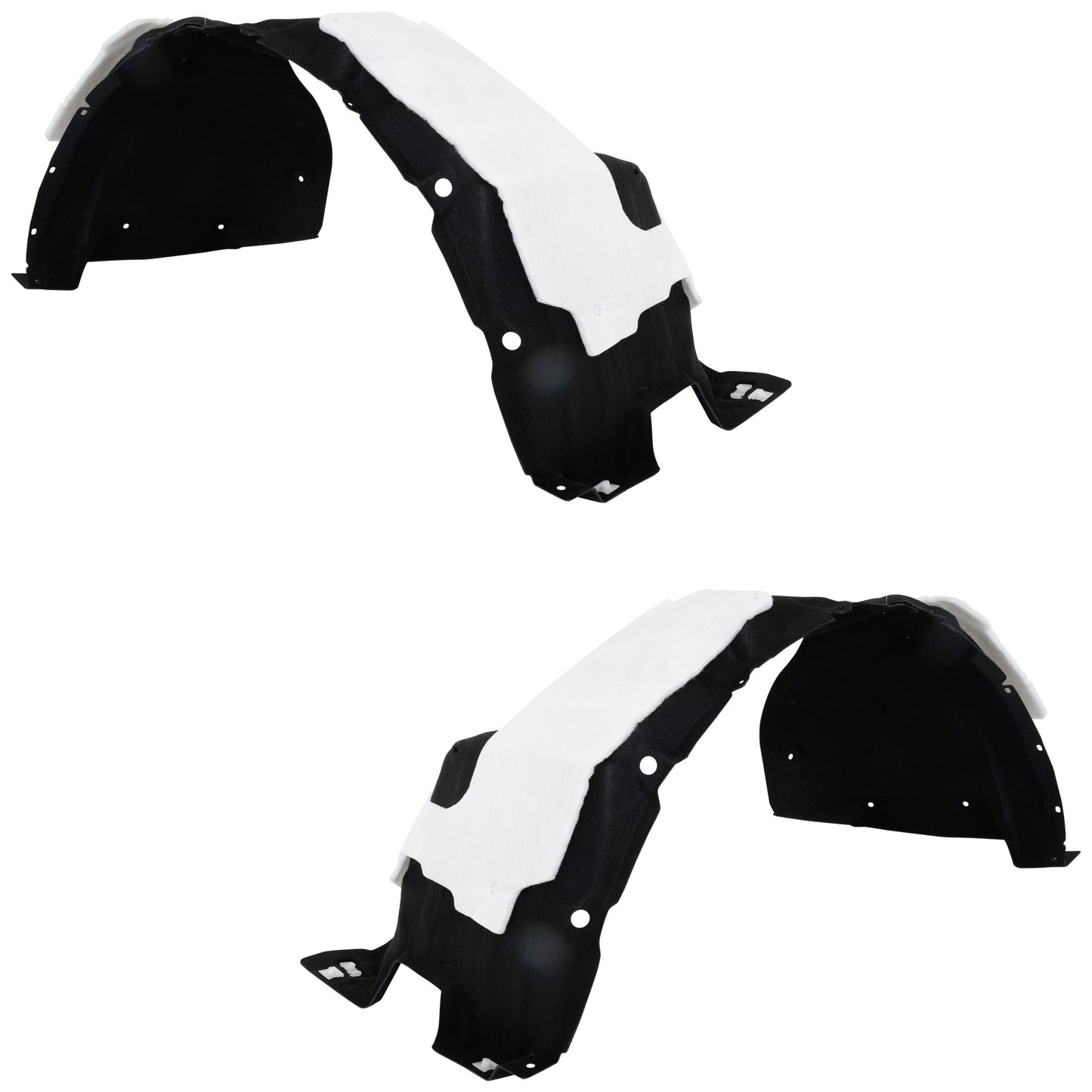 Front, Driver and Passenger Side, Fender Liner