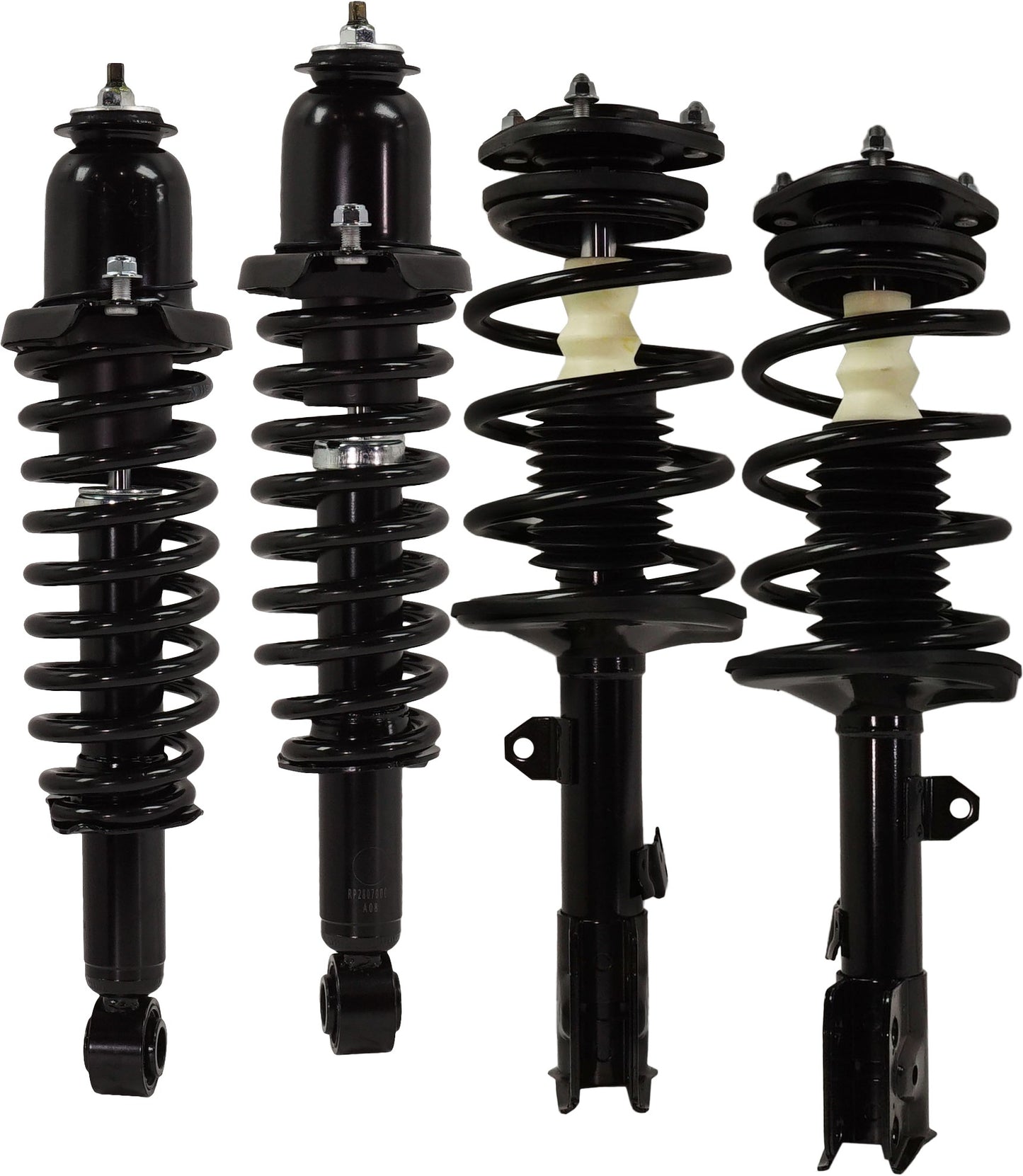 Front and Rear, Driver and Passenger Side Fully Loaded Strut, FWD