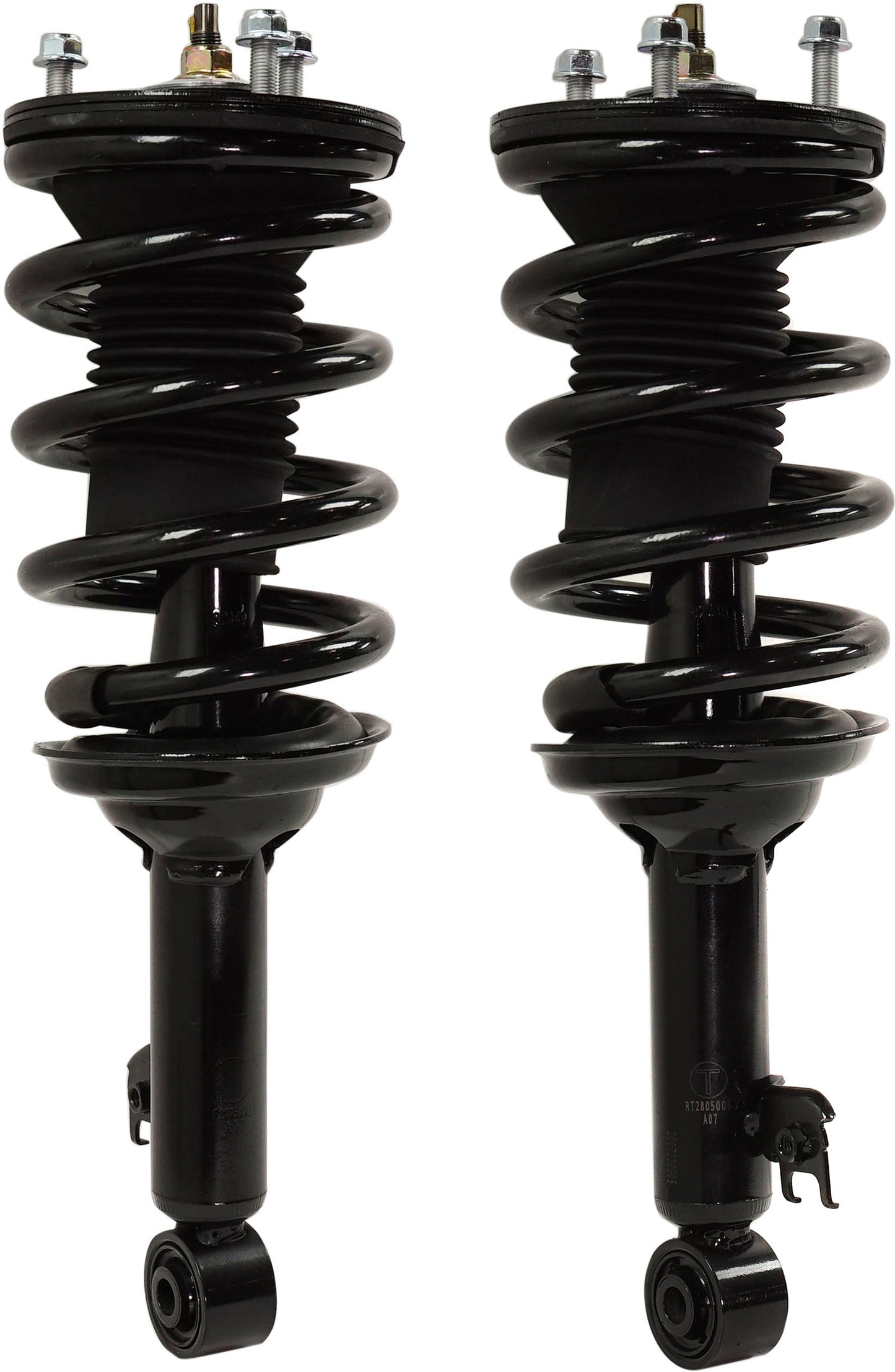 Front, Driver and Passenger Side Fully Loaded Strut, RWD