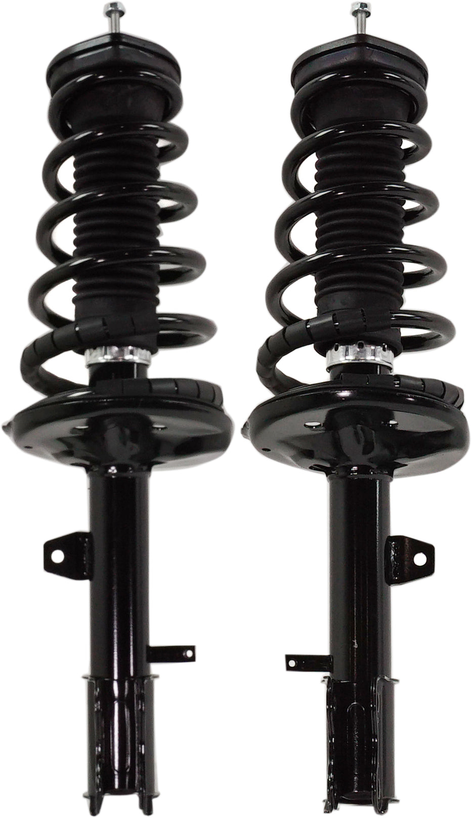 Задняя стойка со стороны водителя и пассажира, полностью нагруженная, полный привод