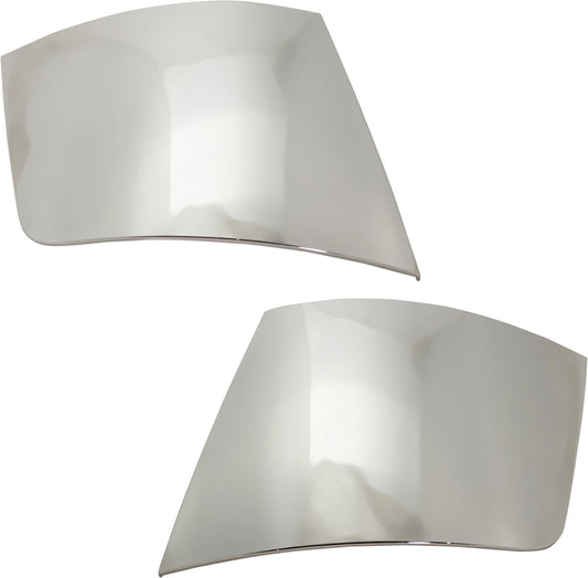 Front, Driver and Passenger Side Bumper Covers, Chrome