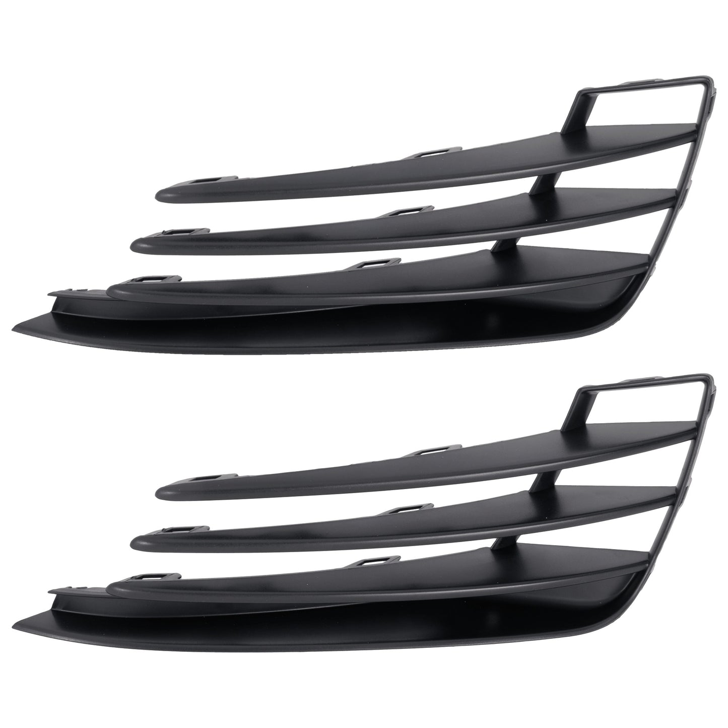 Решетка бампера спереди, со стороны водителя и пассажира, текстурированная черная