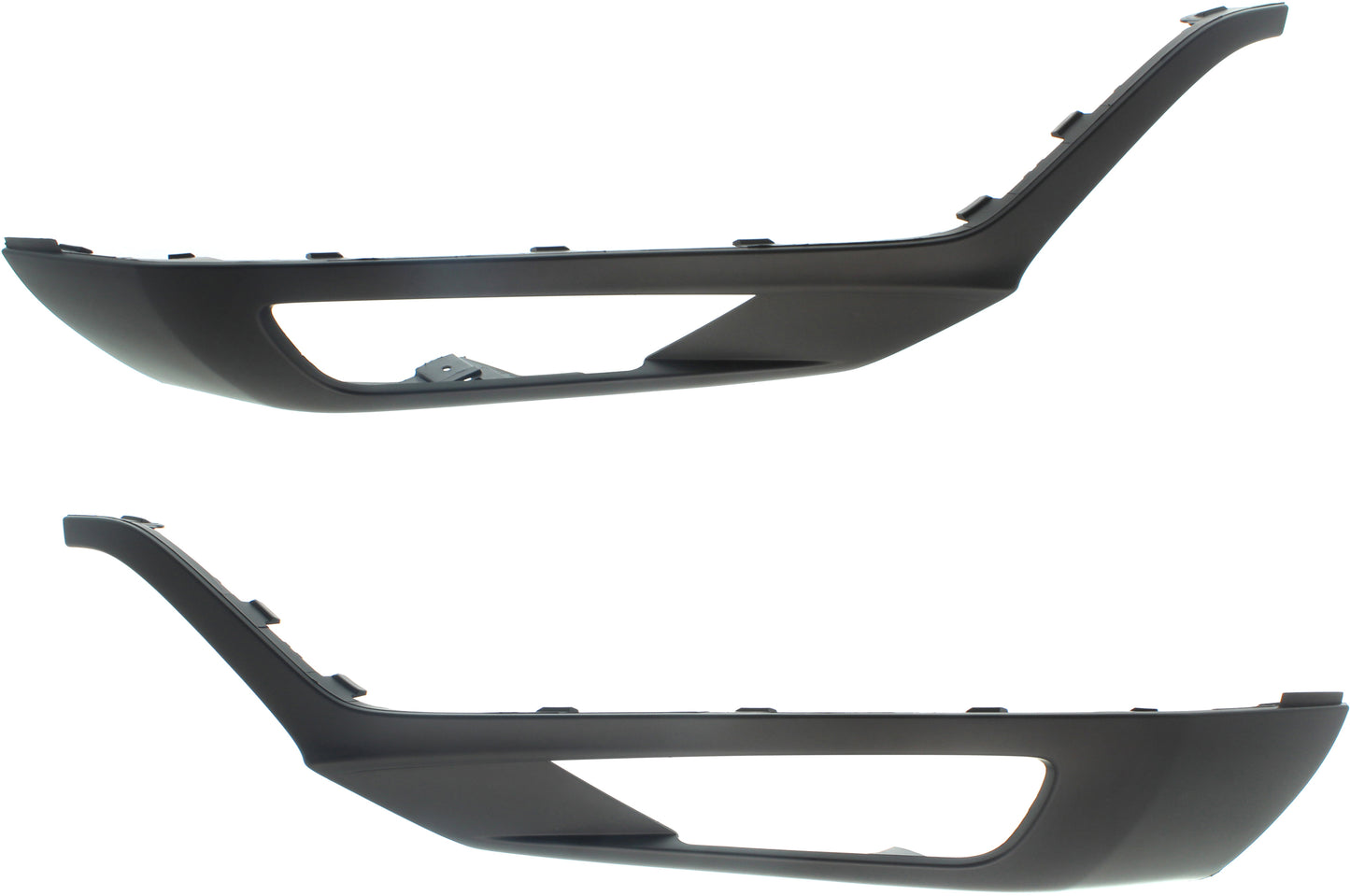 Front, Driver and Passenger Side, Outer Bumper Trims, Primed