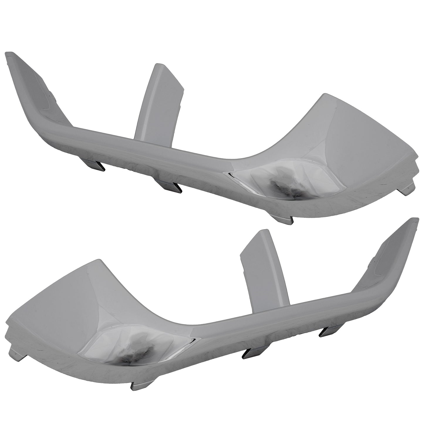 Rear, Driver and Passenger Side Bumper Trims, Chrome
