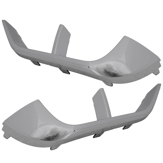Rear, Driver and Passenger Side Bumper Trims, Chrome