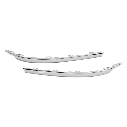 Rear, Driver and Passenger Side Bumper Trims, Chrome