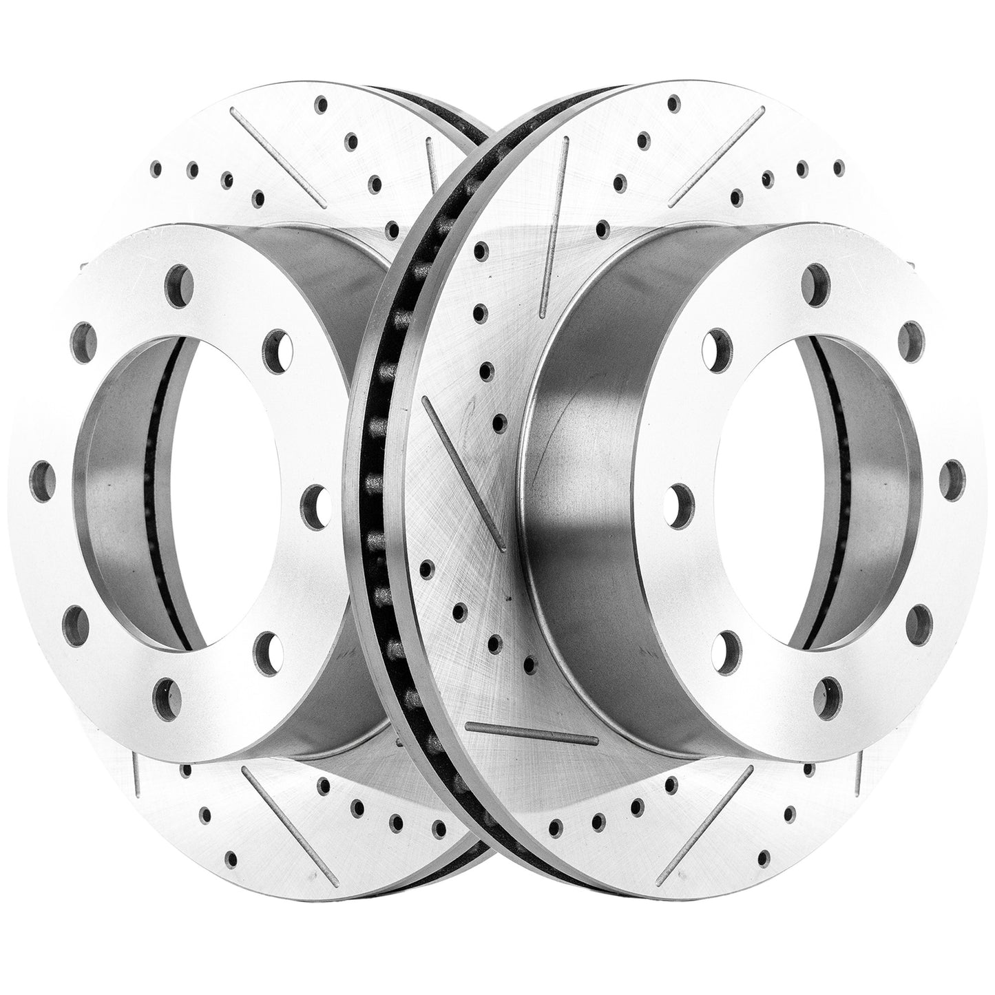 Front Brake Disc, Cross-drilled and Slotted, Vented, 8 Lugs, 347 mm, 4WD, Pro-Line Series