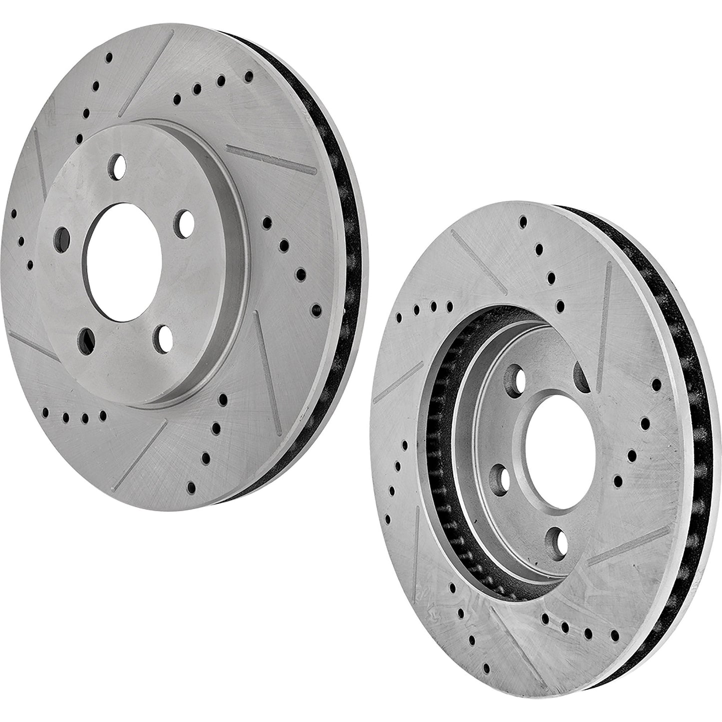 Front Brake Disc, Cross-drilled and Slotted, Vented, 5 Lugs, 293.12 mm, 4.0L, 6Cyl, Pro-Line Series