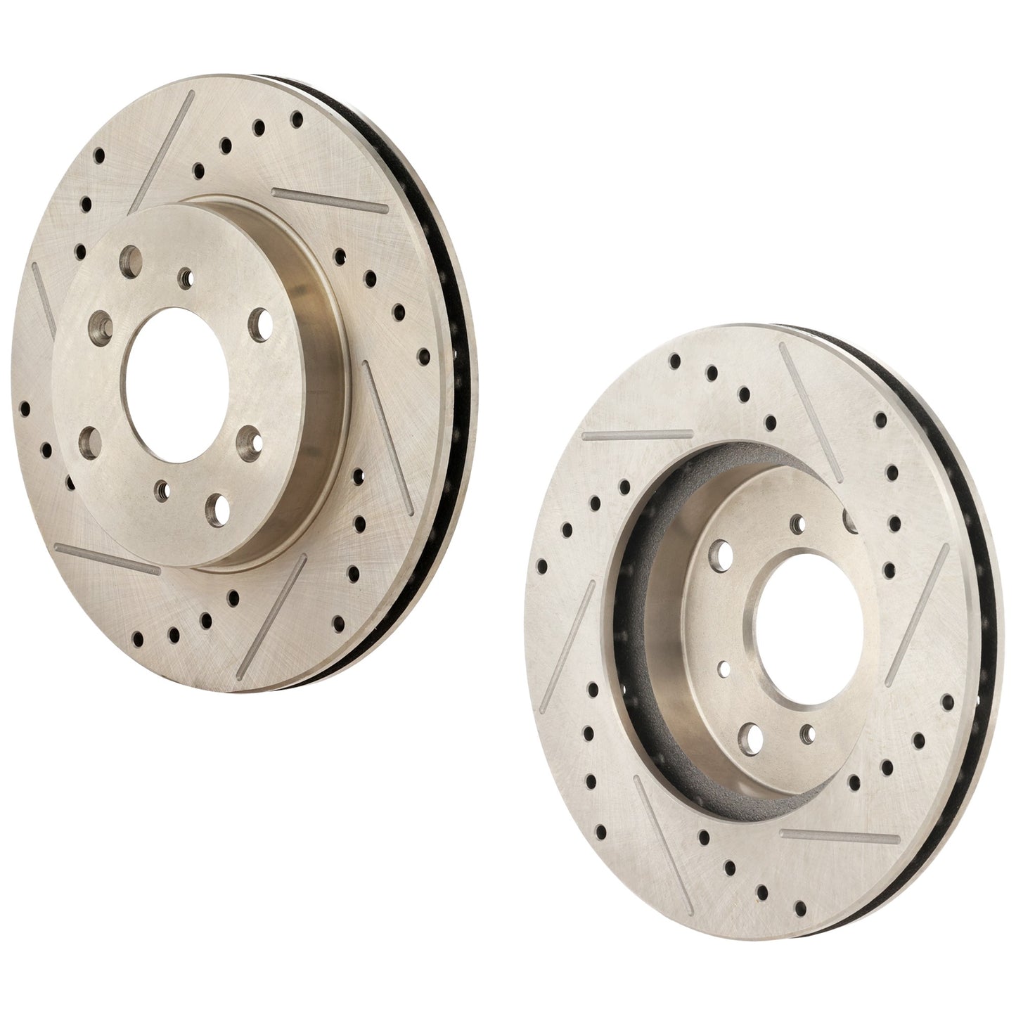 Front Brake Disc, Cross-drilled and Slotted, Vented, 4 Lugs, 260.2 mm, 2.3L, 4Cyl, Pro-Line Series