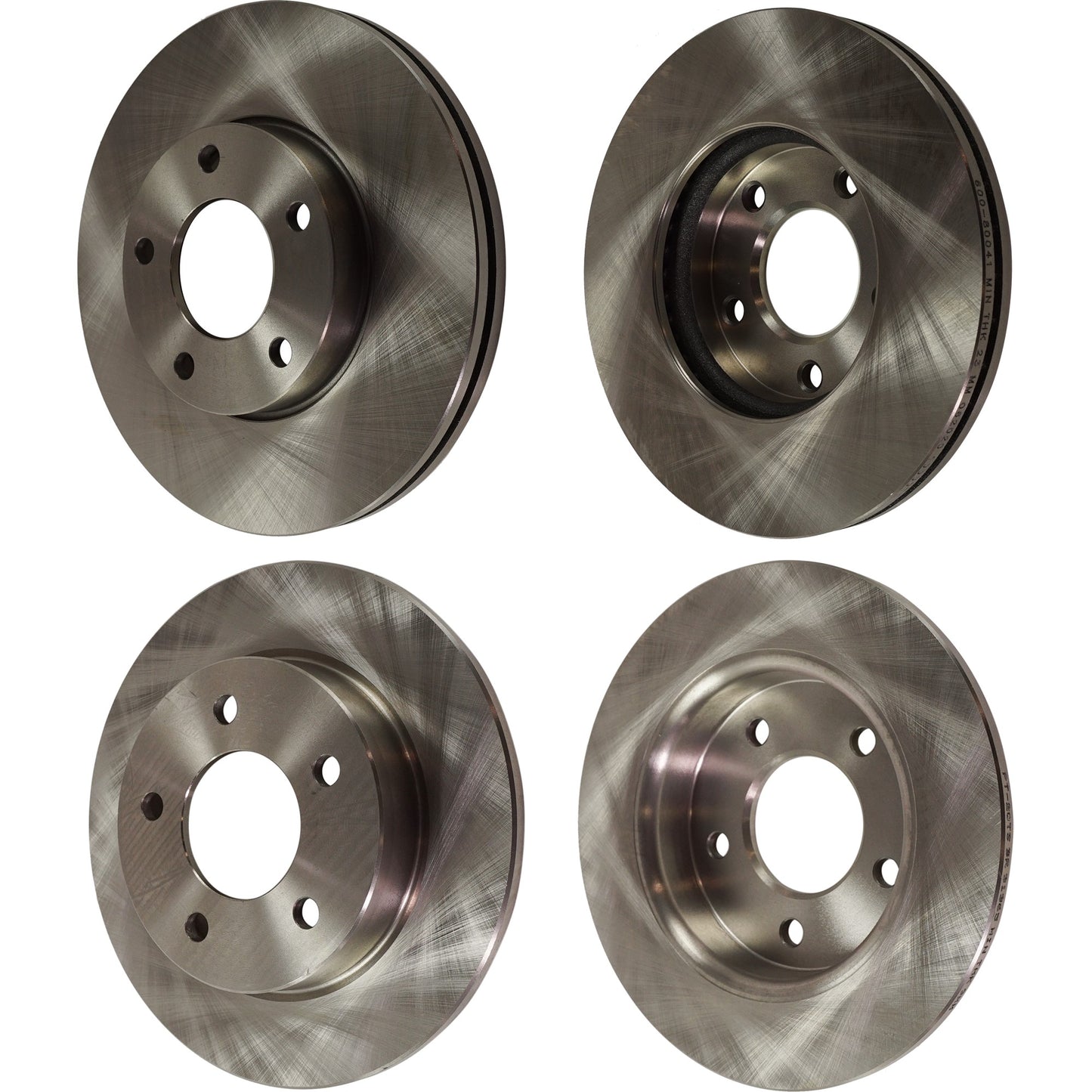 Rear Brake Disc, Plain Surface, Front-Vented/Rear-Solid, 5 Lugs, Front-277.88 mm/Rear-264.92 mm, 2.0L, 4Cyl, Pro-Line Series