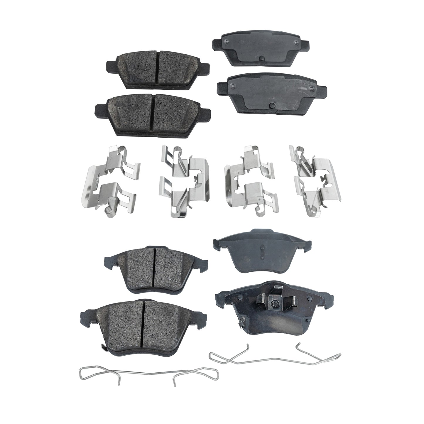 Комплекты передних и задних тормозных колодок, керамические, серия Pro-Line