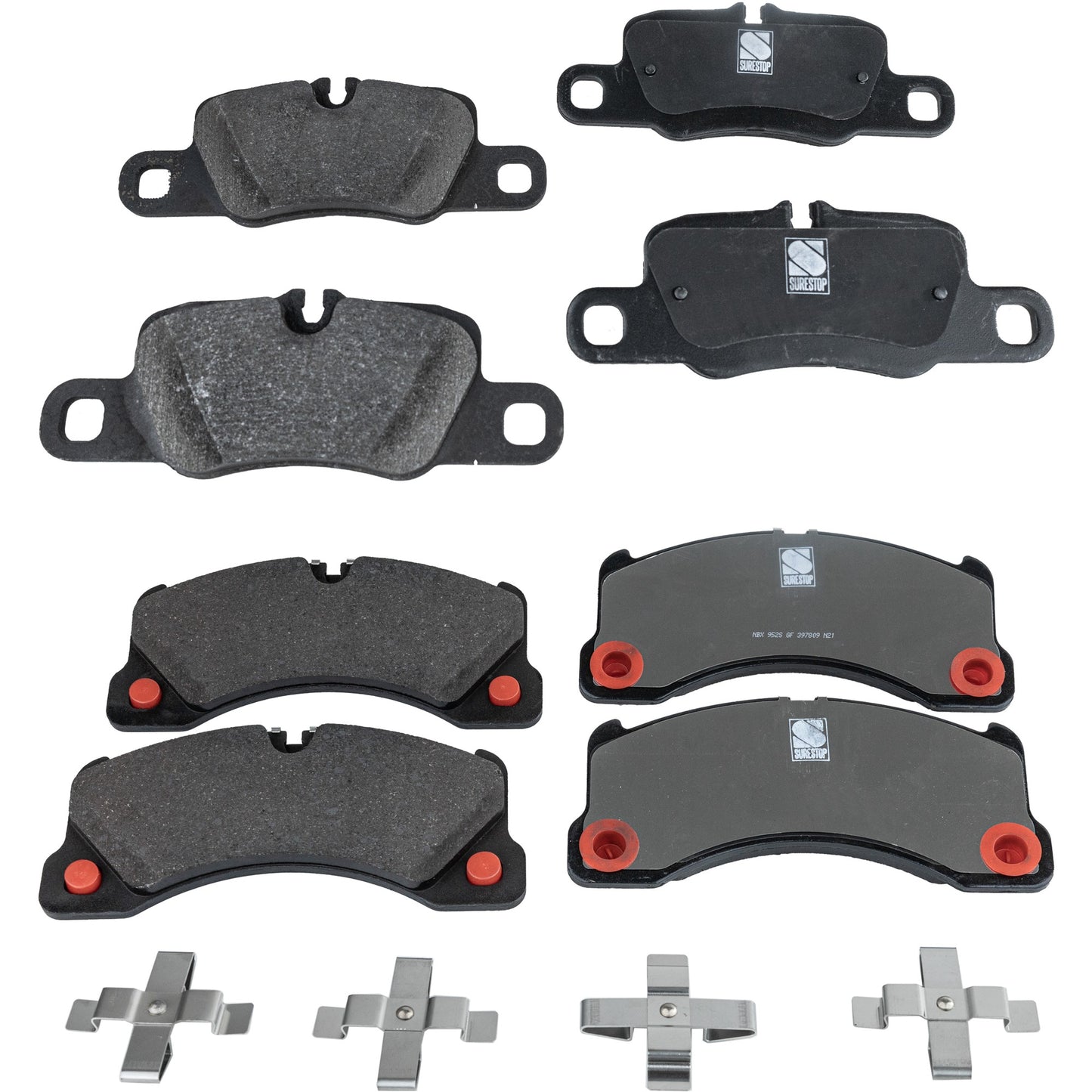 Front and Rear Brake Pad Sets, Organic, Pro-Line Series