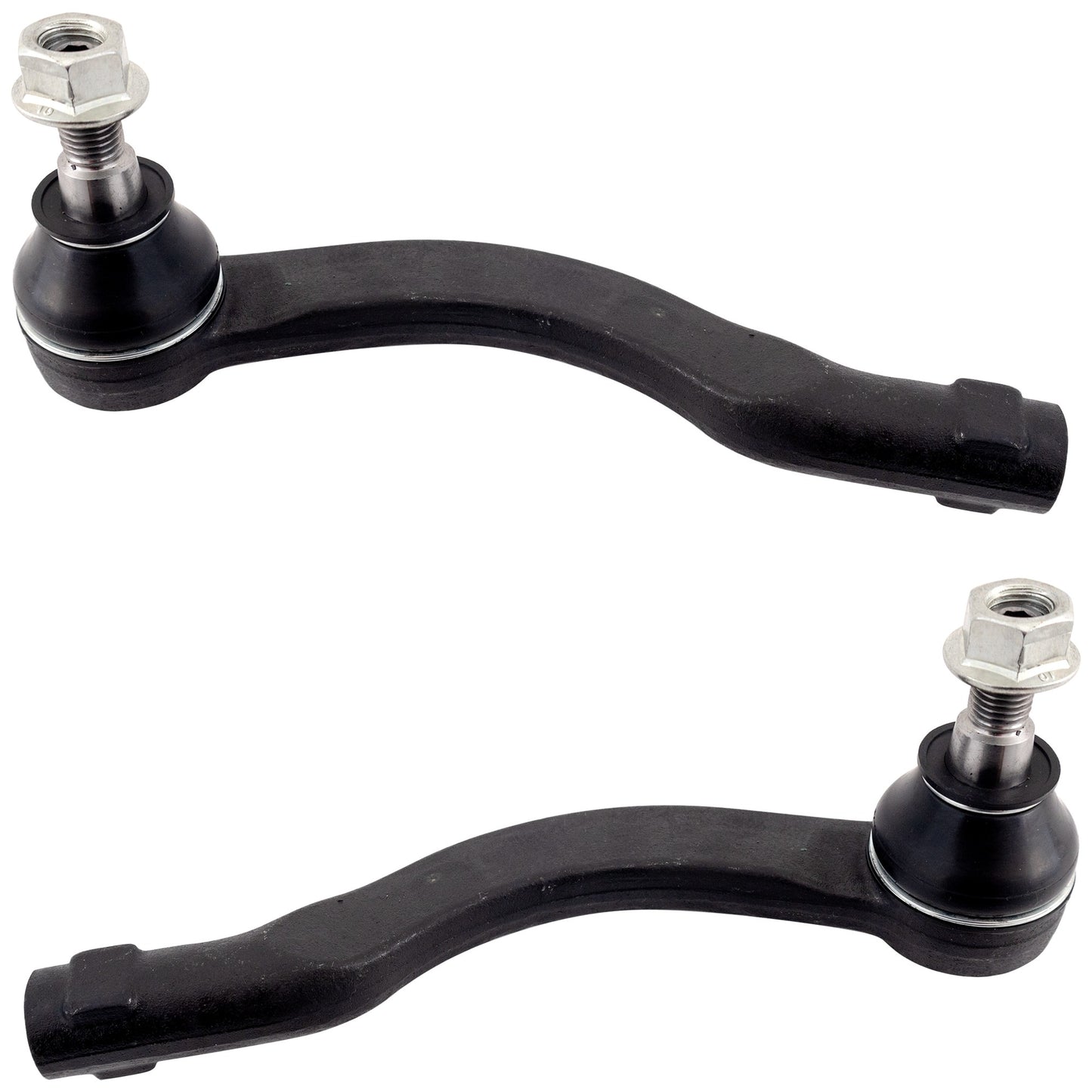 Передние, со стороны водителя и пассажира, внешние наконечники рулевой тяги