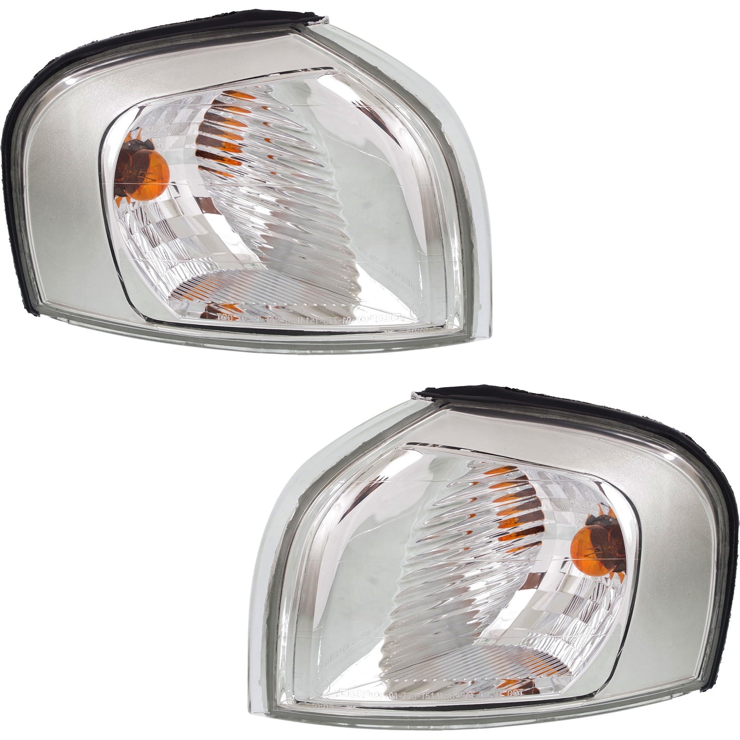 Driver and Passenger Side Halogen Corner Light, With bulb(s)