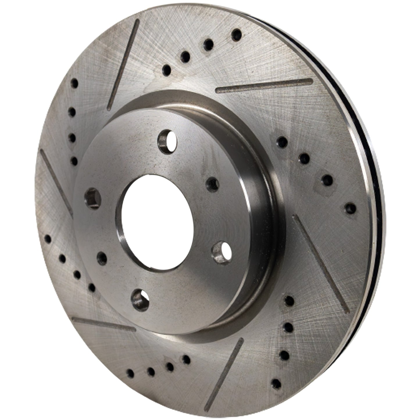 Front Brake Disc, Cross-drilled and Slotted, Vented, 4 Lugs, 275.34 mm, 2.0L, 4Cyl, Pro-Line Series