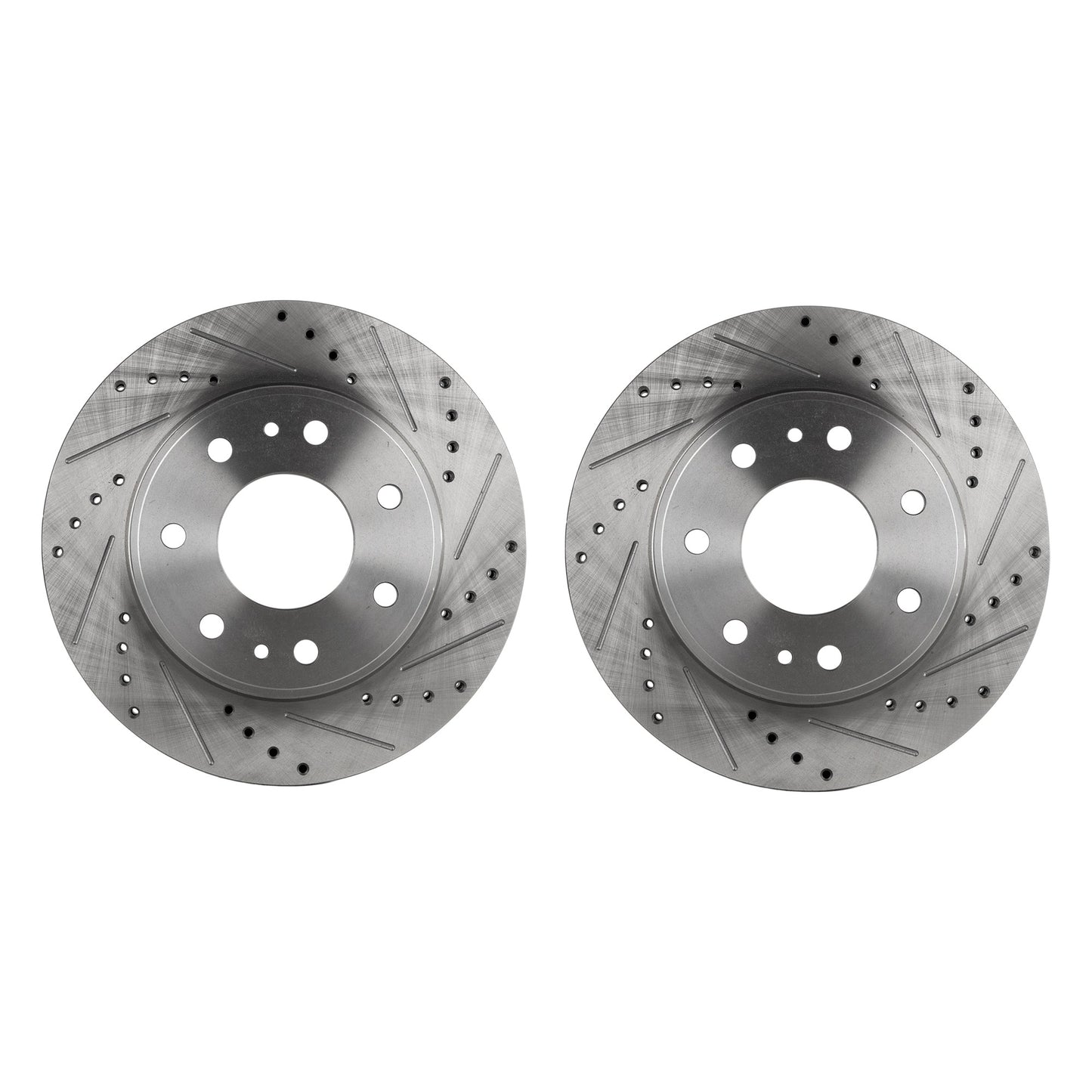 Front, Driver or Passenger Side Brake Disc, Cross-drilled and Slotted, Vented, 7 Lugs, 329.95 mm, Pro-Line Series