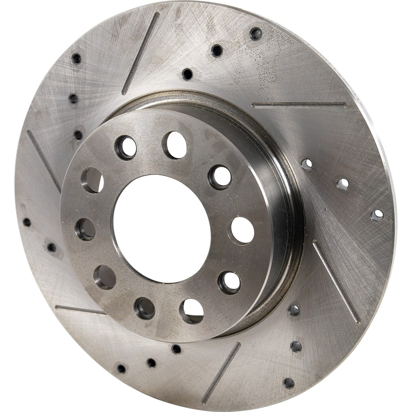 Brake Disc, Cross-drilled and Slotted, Solid, 5 Lugs, 278 mm, Pro-Line Series