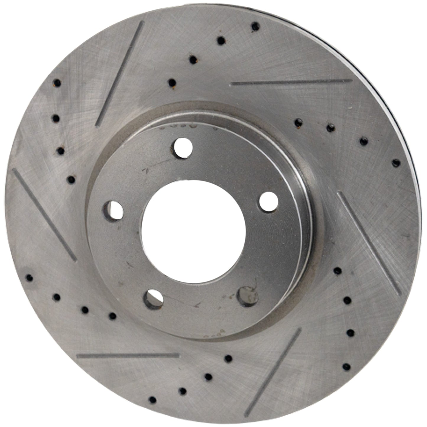 Front, Driver or Passenger Side Brake Disc, Cross-drilled and Slotted, Vented, 5 Lugs, 299.97 mm,, Pro-Line Series