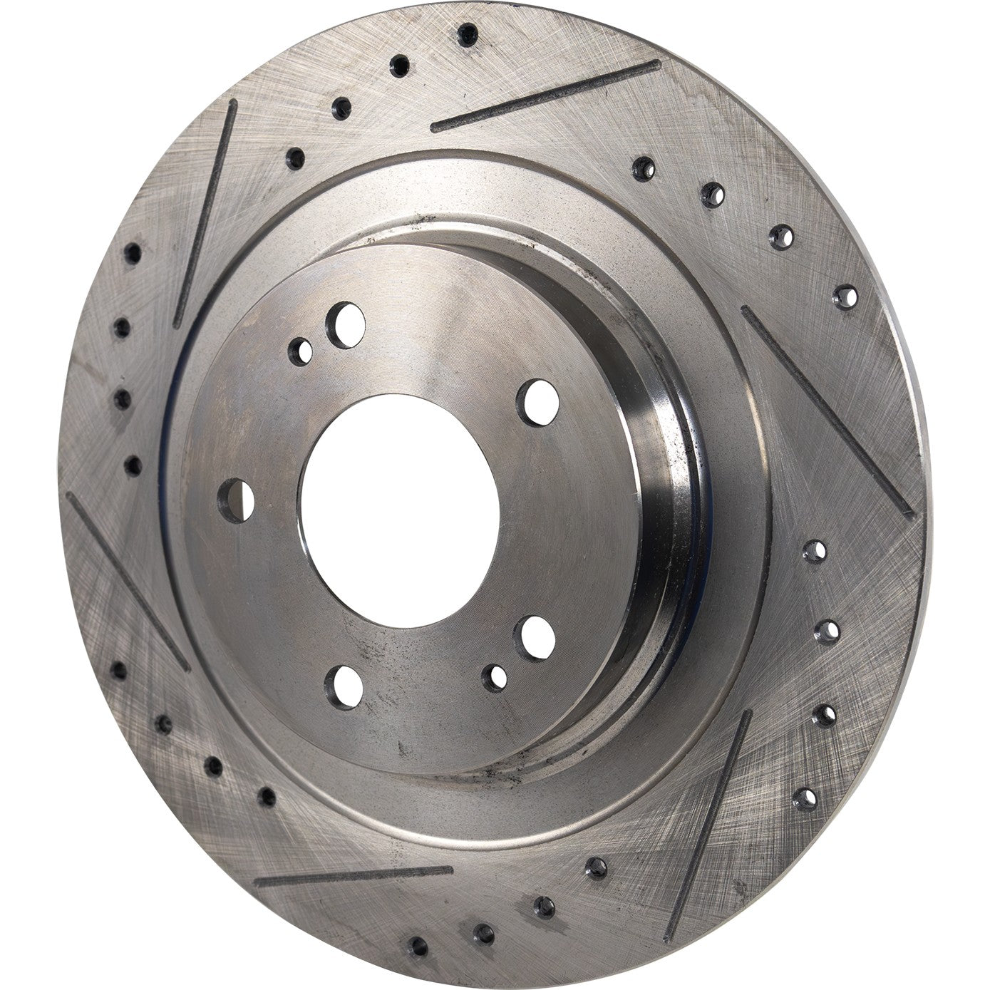 Brake Disc, Cross-drilled and Slotted, Solid, 5 Lugs, 302.01 mm, Pro-Line Series