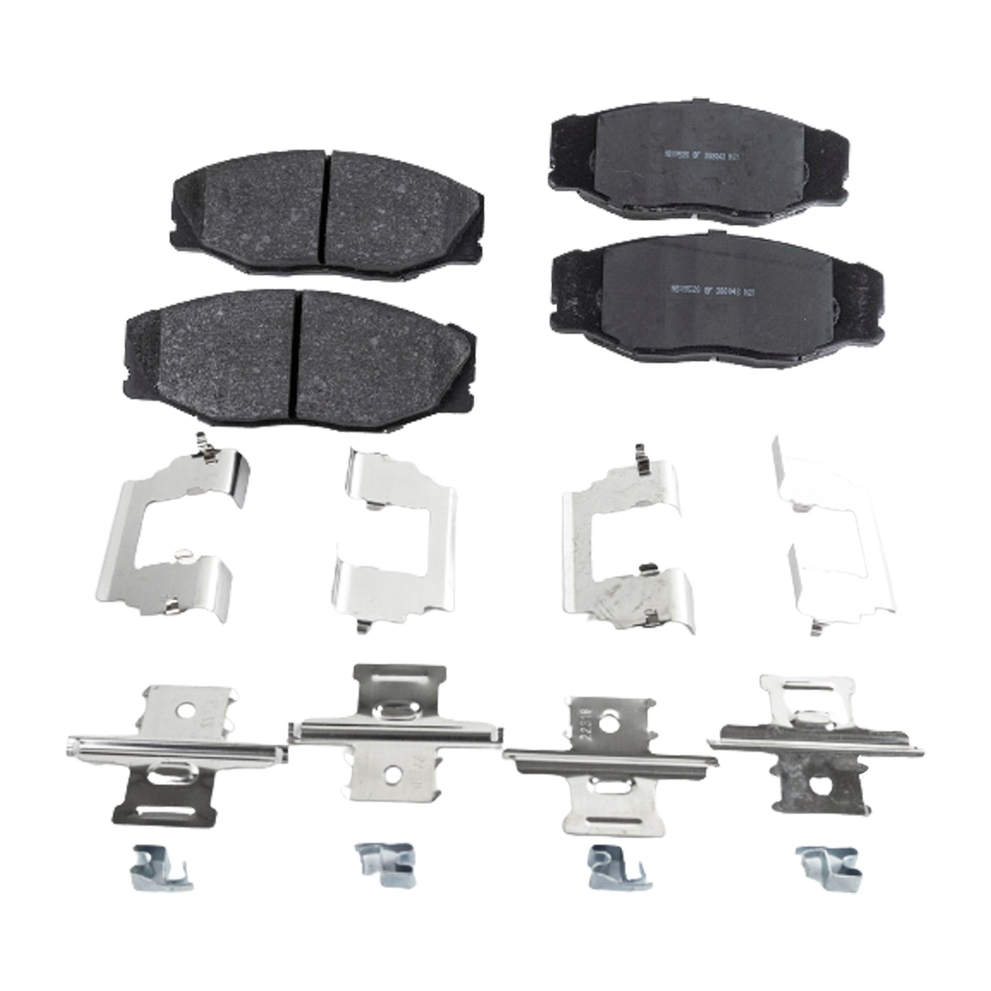 Front Brake Pad Set, Includes Shims and Hardware