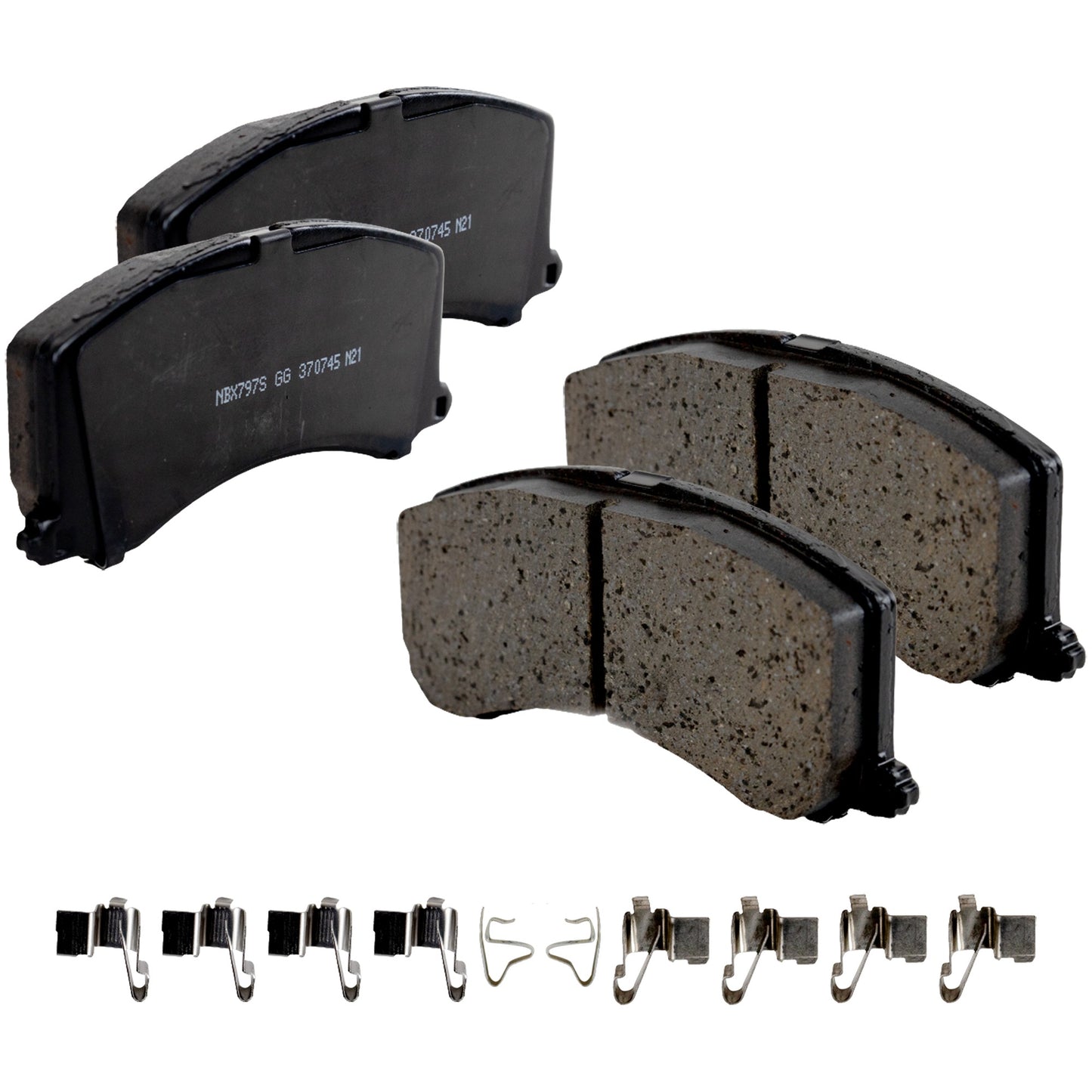 Front Brake Pad Set, Includes Shims and Hardware