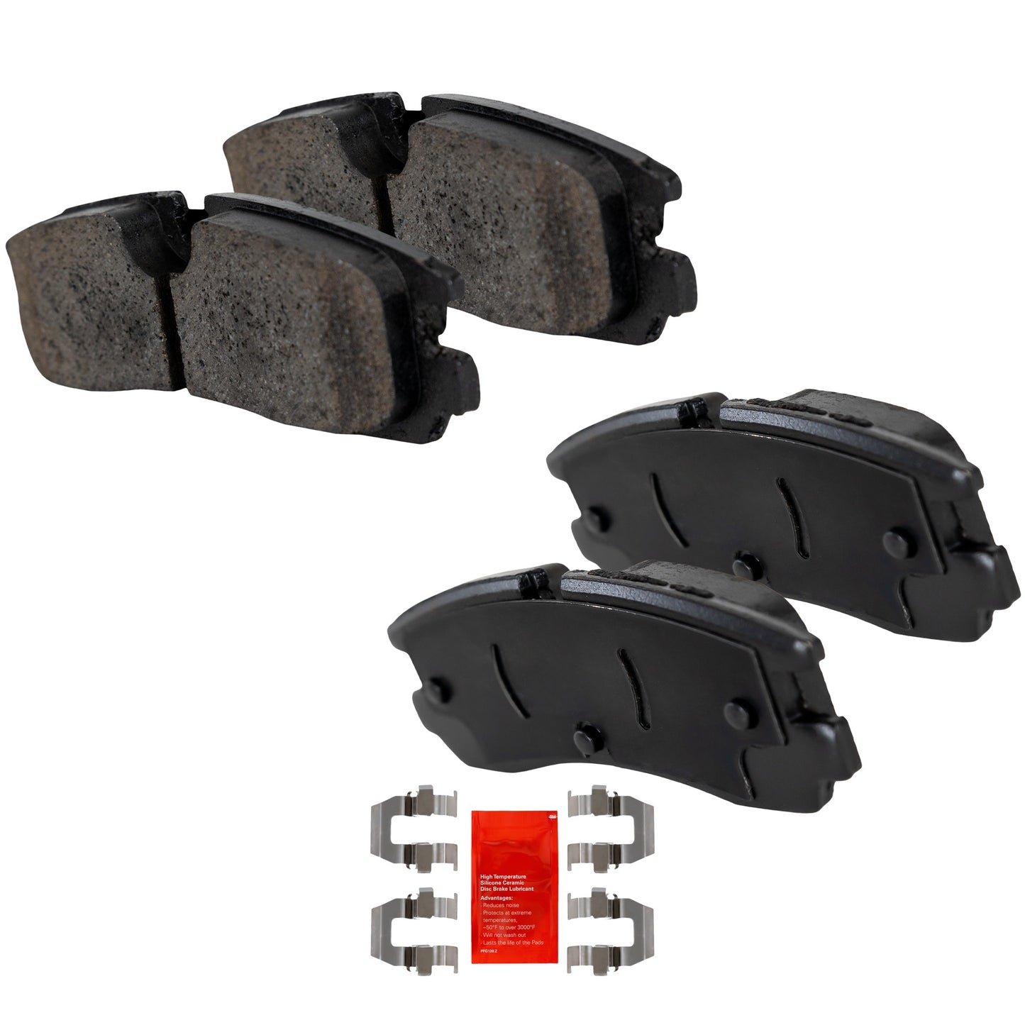 Rear Brake Pad Set, Includes Shims and Hardware