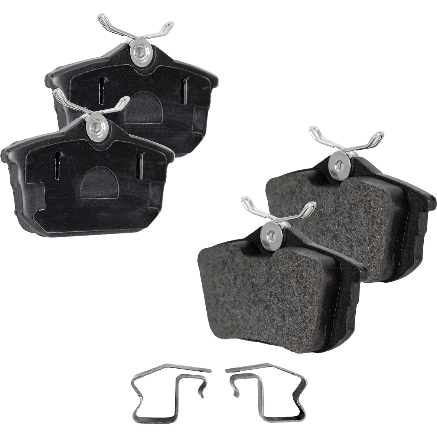 Rear Brake Pad Set, 2-Wheel Set, Semi-Metallic, Hardware Includes (2) Pieces Wear Sensor, Pro-Line Series