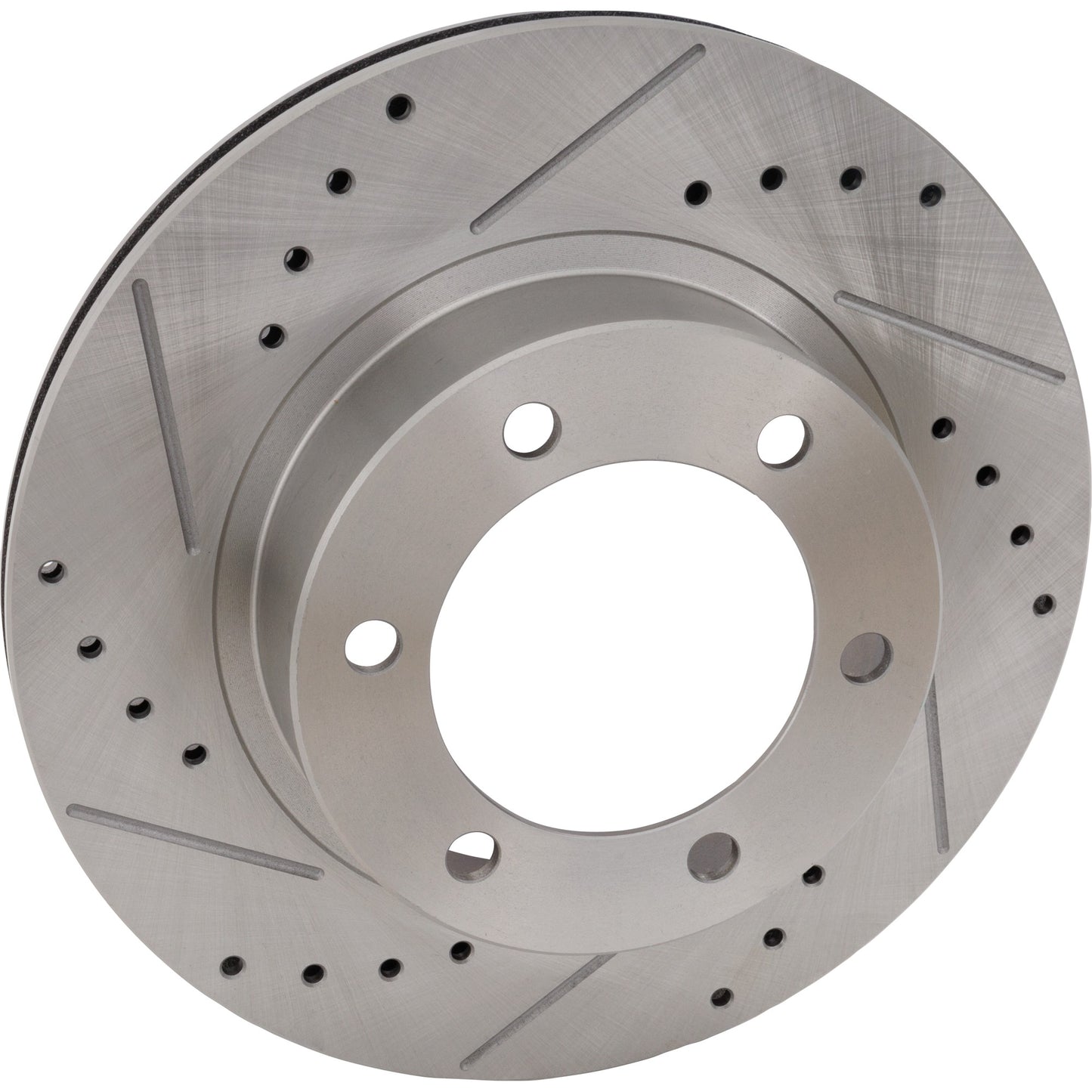 Front, Driver or Passenger Side Brake Disc, Cross-drilled and Slotted, Vented, 6 Lugs, 318.52 mm,, Pro-Line Series