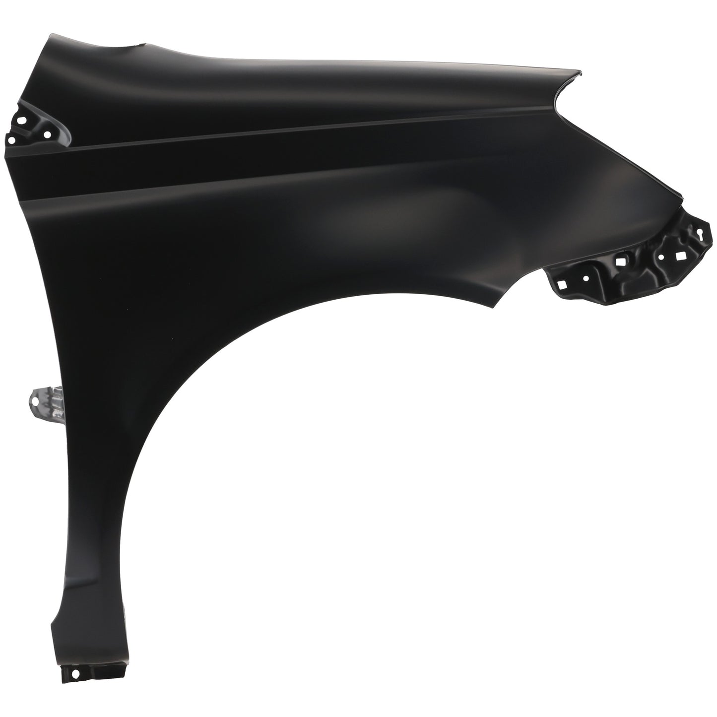 Front, Passenger Side Fender, Base Model, Without Wheel Opening Molding Holes