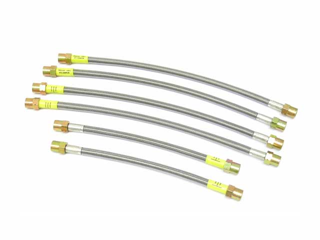 PLB 02563106-DC Комплект тормозных шлангов со стальной оплеткой и прозрачной защитной оболочкой — заменяет оригинальный номер 88 5522 950