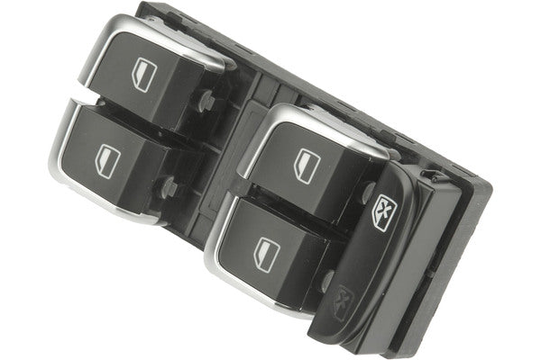 8K0959851FV10 Front, Driver Side Window Switch Black