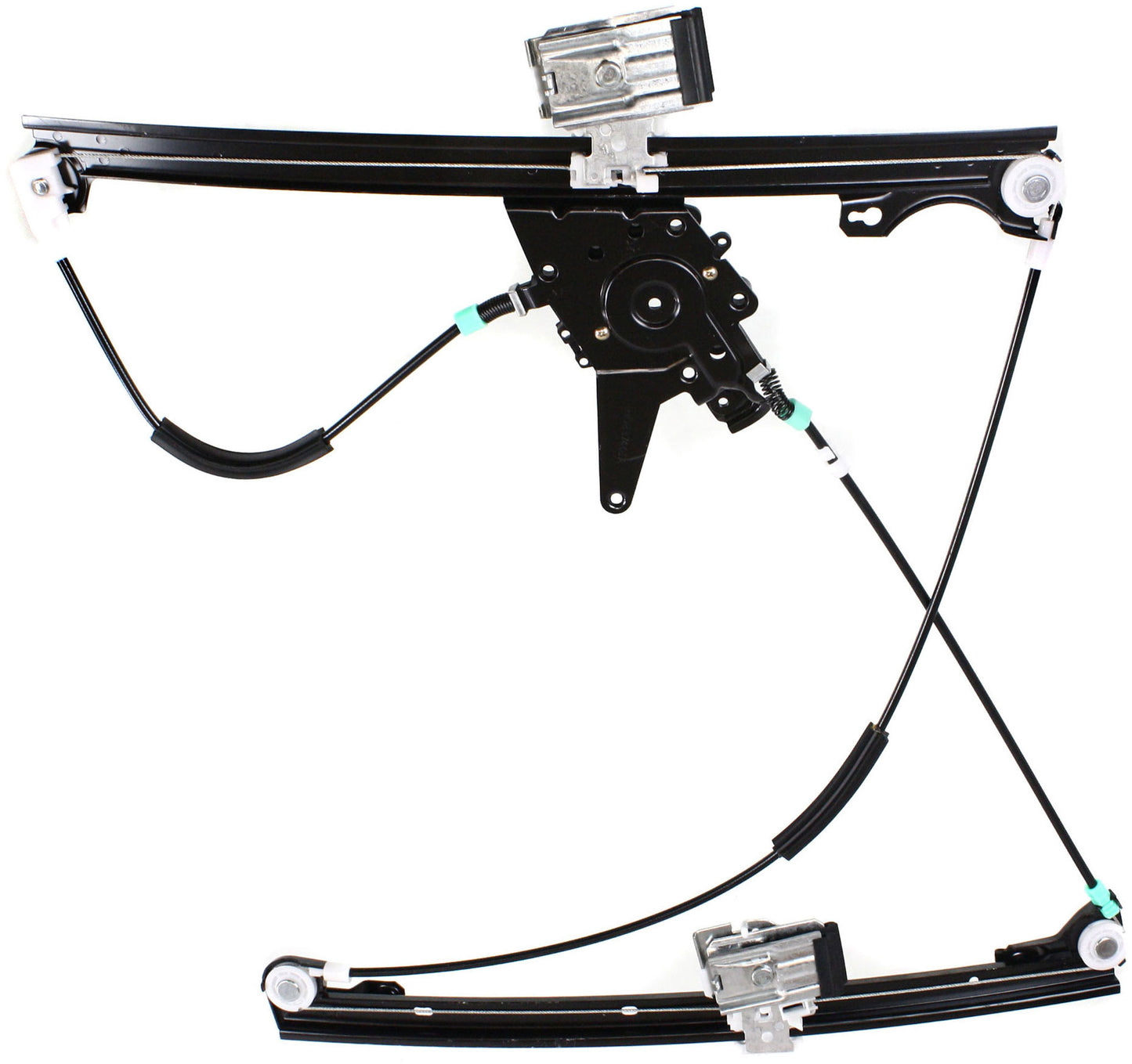Front, Driver Side Window Regulator, Power, Without Cable Adjusters