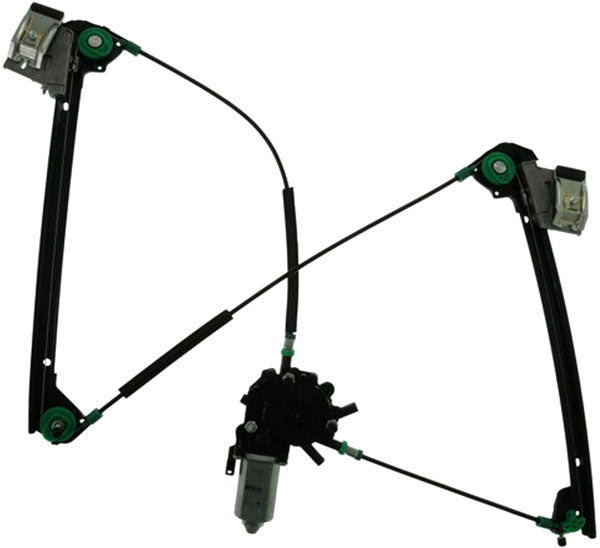 WL42072 Front, Passenger Side VDO OE Replacement Power Window Regulator, With Motor