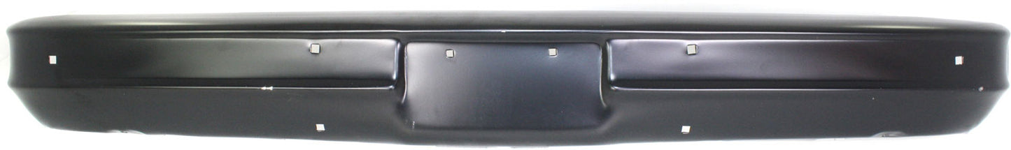 Front Bumper, Painted Black, Without Mounting Brackets, Without Molding Holes