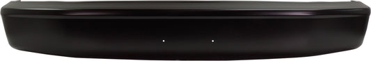 Front Bumper, Painted Black, Without Molding Holes, Without Impact Strip Holes, Without Mounting Brackets