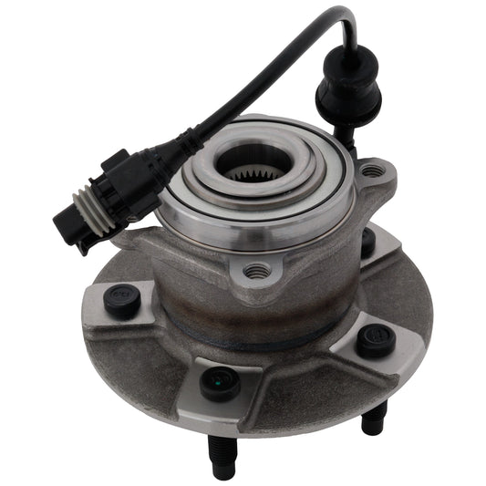 Rear, Driver or Passenger Side Wheel Hub, With Bearing, With Sensor, 5 x 4.5 in. Bolt Pattern