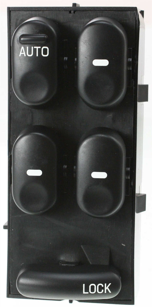 Front, Driver Side Window Switch, Black, 5-Button, with Window Lock and Auto Down Switch