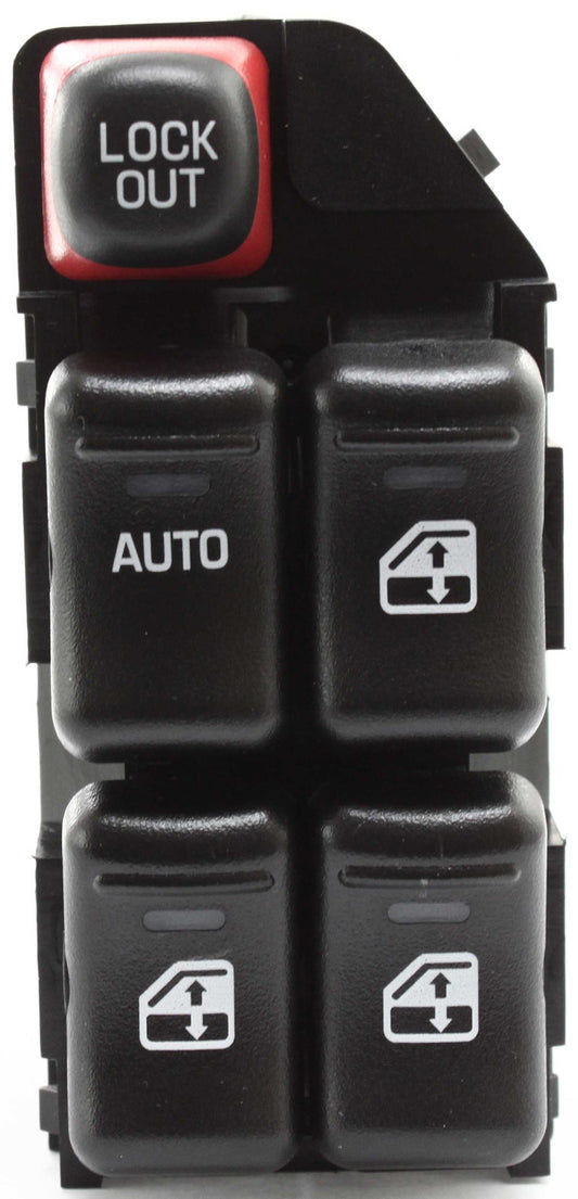 Front, Driver Side Window Switch, Black, 5-Button