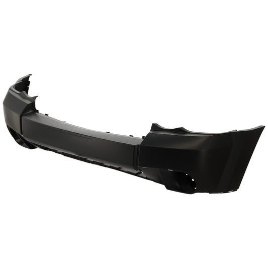 Front Primed Bumper Cover, Except SRT-8 Model, With Fog Light Holes, Without Parking Aid Sensor Holes and Molding Holes